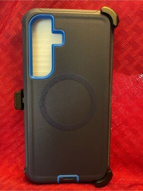 Rugged Black Phone Case with Belt Holster - Samsung Galaxy